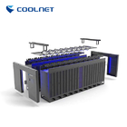 Modular Data Centers Dual Row Cabinets Cold Hot Aisle With 8 Racks