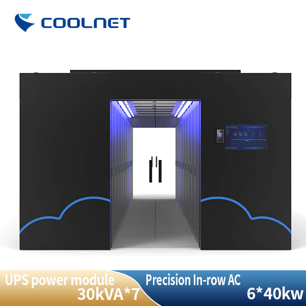 3KW Per Rack Modular Data Centers  Integrated Modular UPS And Precision in Row Air Conditioning