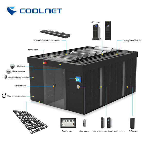 Module Data Center Integrated Computer Room Cold Aisle 22 Racks
