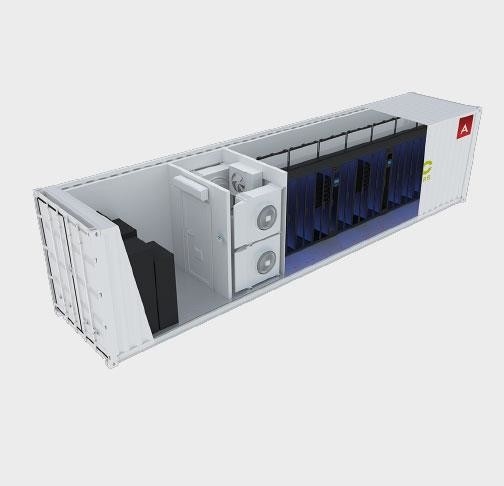 ISO Prefabricated Data Center With UPS Cabinet Cooling Monitoring System
